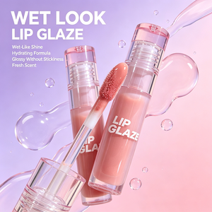 Gloss à lèvres végétalien personnalisé avec logo, effet miroir, brillance intense, repulpant, hydratant, non collant, résistant à la fuite, longue tenue, rouge à lèvres liquide - Product Image 4