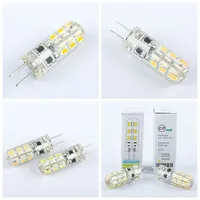 10 Buah Bohlam LED G4 2W-15W AC/DC12V/AC220V 3014SMD Kristal Putih Hangat/Putih 360 Sudut Chip LED Epistar 500-999 Lumen untuk