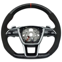 Volant en carbone forgé par le fabricant avec revêtement en daim pour Audi A6 C7 A3 A4 B8 A5 8V 8P A7 S3 S5