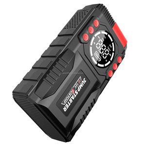 Démarreur portable 20000 mAh, <span class=keywords><strong>booster</strong></span> de batterie de voiture, chargeur de batterie externe, pack de batteries au lithium, pompe à air pour pneus, gonfleur de pneus, lumière LED - Product Image 1