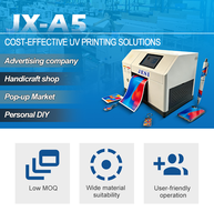 Impresora UV Plana Mini de Bajo Costo, Impresora UV con Alarma Inteligente de Escasez de Tinta, Adecuada para una Variedad de Objetos Planos y Curvos