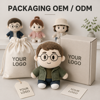 Jouets en peluche personnalisés unisexes avec lunettes, en coton, fabrication directe d'usine OEM/ODM, fabricant de jouets en peluche, jouets en peluche amusants