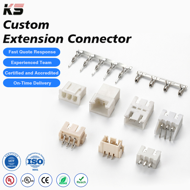 Xhp-1 Micro Jst Xh Panel Mount Male Female Housing Contact Pin 2.5mm Extension Connector Crimp Terminal Plug Assembly