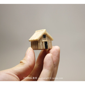 Modelo de Casa en Miniatura de Resina de 2.7cm de Alto, Adorno para Paisaje de Bonsái - Product Image 2