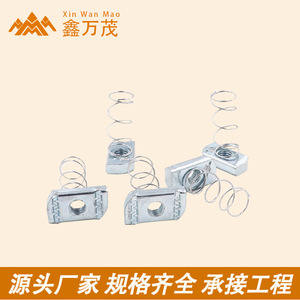 Écrous à ressort galvanisés en acier au carbone Q235, galvanisés à chaud, anti-desserrage, pour système de montage solaire - Product Image 3