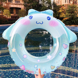 Cartoon Inflatable Swimming <b>Ring</b> For Kids Thickened PVC 60-70cm Playground Water Play Equipment - Product Image 3
