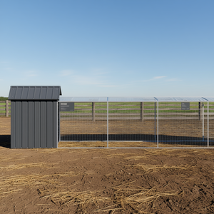 Jaula para Pollos de Acero Galvanizado Antracita, Jaula Resistente para Animales para Cría de Aves de Corral - Product Image 2