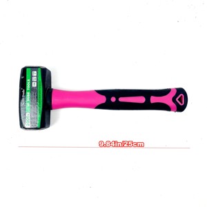 Marteau de <span class=keywords><strong>maçon</strong></span> en acier avec manche en fibre de verre, face carrée, poignée profilée, qualité industrielle, personnalisable, dureté supérieure à 50 HRC - Product Image 6