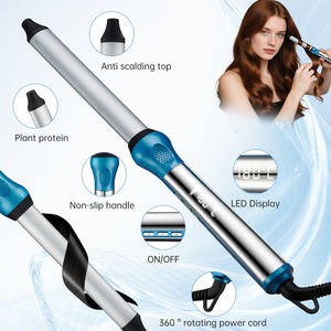 Rizador <span class=keywords><strong>de</strong></span> Pelo Multifunción <span class=keywords><strong>de</strong></span> Cerámica con Calentamiento Rápido, Pantalla LCD <span class=keywords><strong>de</strong></span> Temperatura, para Uso Doméstico - Product Image 2