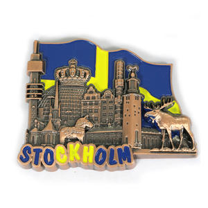 Ímã de geladeira de metal da suécia - Product Image 1