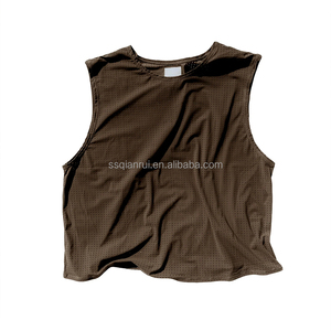 Canotta da Corsa Personalizzata, Asciugatura Rapida, Sottile e Traspirante, Top Sportivo Senza Maniche <span class=keywords><strong>con</strong></span> Fori in Rete per Uomo, Abbigliamento da Palestra - Product Image 1