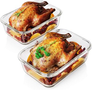 Organisateur de réfrigérateur de cuisine boîte alimentaire en verre hermétique boîte à déjeuner <span class=keywords><strong>avec</strong></span> <span class=keywords><strong>couvercle</strong></span> de verrouillage 8 pièces - Product Image 4