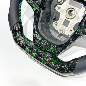 Volante para VF Commodore SSV-GTS VF HSV SSV GTS con Fibra de Carbono Forjada Verde Real para Holden VF Commodore SSV-GTS <span class=keywords><strong>GM</strong></span> - Product Image 3