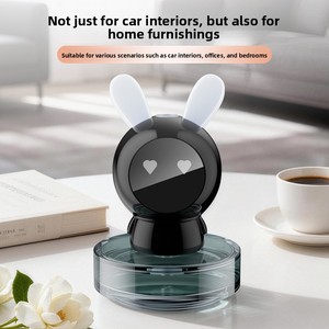 Difusor de Aromas Inteligente para Coche con Diseño de Conejo de Dibujos Animados, Luz de Siete Colores, Pulverización Automática, para Interiores del Hogar - Product Image 1