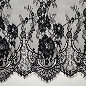 프랑스 레이스 원단 고품질 튤 아프리칸 샹티이 레이스 원단 폴리에스터/나일론 150cm 폭 YUGU 브랜드 - Product Image 3