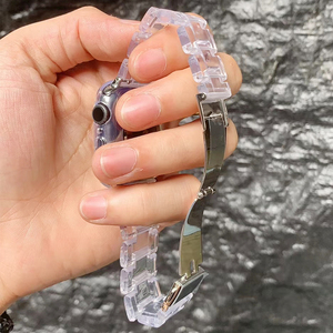 สายนาฬิกาใสสำหรับ <span class=keywords><strong>Apple</strong></span> <span class=keywords><strong>Watch</strong></span>,รุ่นใหม่ล่าสุดรุ่น5 4 3 2 1แบบใสสำหรับสาย Iwatch ขนาด38มม. 40มม. 42มม. 44มม. - Product Image 4