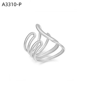 Anillo de Moda Amy Amy A3310 de Acero Inoxidable, Geométrico, Moderno, para Uso Diario, Joyería para Mujer, Regalo - Product Image 3