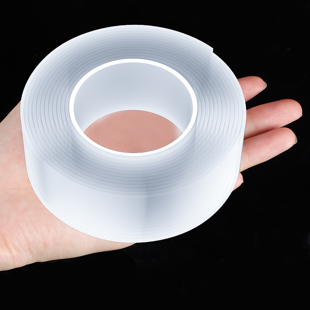 Removable Double Sided Washable Adhesive Tape Reusable Transparent Grip Tape Nano Tape