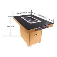 Table de Hot Pot et Barbecue sans fumée AOBL pour usage commercial