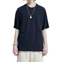 T-shirt décontracté en coton 230g, logo imprimé, coton uni OEM, t-shirts personnalisés pour hommes avec logo, logo personnalisé imprimé