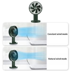Ventilateur de table portable mini 2025 en plastique, réglable, rechargeable par USB, pour bureau, en promotion - Product Image 4