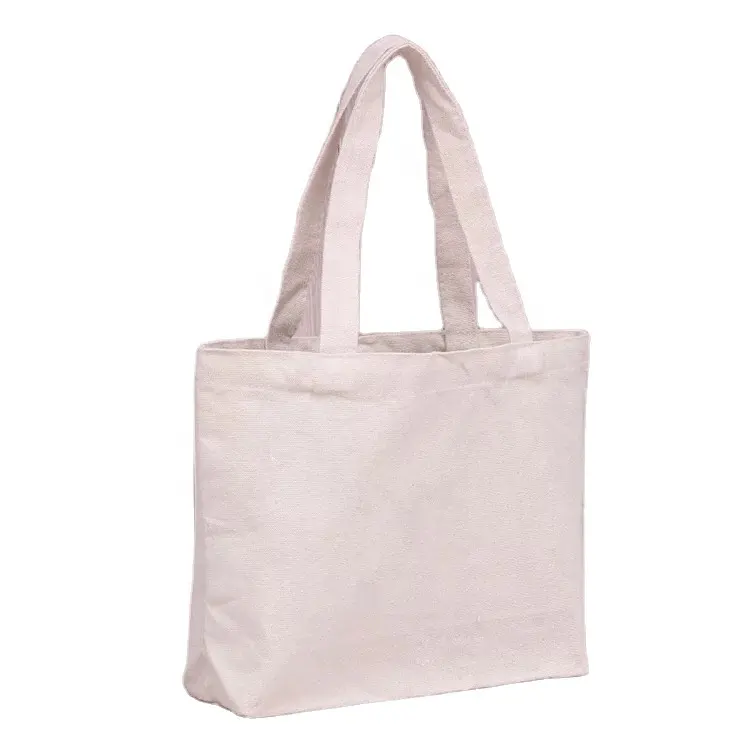 Bolsas de algodón ecológicas, venta al por mayor, de lona para la playa, Lisa