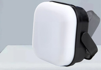 Mini Kare Beyaz Işık Kamp Lambası Döndürülebilir Klipsli USB Tip C Şarj Edilebilir Taşınabilir Cep Lambası Çadır İçin