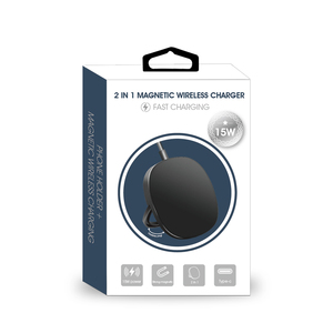 Nuevo Cargador Inalámbrico Magnético 2 en 1 de 15W con Doble Puerto de Carga Rápida, Mini Cargador Portátil para iPhone, Huawei, Samsung - Product Image 6