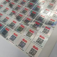 Système d'étiquettes holographiques 3D avec code QR, autocollant adhésif holographique de sécurité anti-contrefaçon à numéro de série à gratter, impression personnalisée