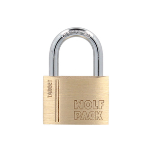 Lucchetto in ottone con arco normale 60 mm. Serie Target - Product Image 1