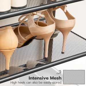 Zapatero de metal de 25 pares de capacidad para uso en sala de estar y baño - Product Image 4