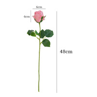 Petites fleurs artificielles en rose au toucher réel, fleurs décoratives pour mariage, décoration de mariage d'automne, décoration de fête, vente en gros