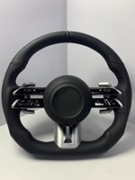 Volant en fibre de carbone et cuir pour Mercedes-Benz AMG Classe C W204 C63 W212 W218 W205 W207 W172 SLK