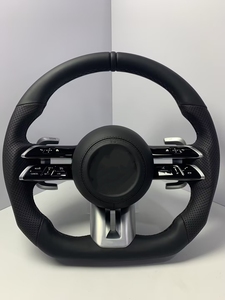 Volante de Fibra de Carbono y Cuero para <span class=keywords><strong>Mercedes</strong></span>-Benz AMG Clase C W204 C63 W212 W218 W205 W207 W172 SLK - Product Image 1