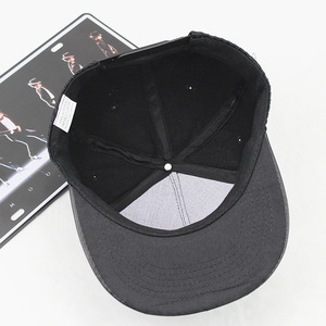 Mesh Snapback Cap Unisex Solid Color Breathable <b>Flat</b> Brim Casual Spring Summer <b>Hat</b> - Product Image 5