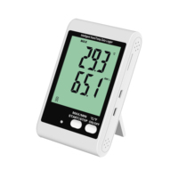 Yowexa, alarma de luz de sonido Digital, sensores internos, registrador de datos de temperatura y humedad con pantalla LCD
