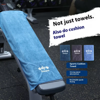 Serviette de sport en microfibre tissée sur mesure, super absorbante et douce, avec poche zippée, séchage rapide, pour le yoga, la musculation, le Pilates