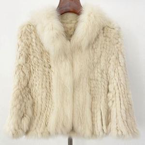 Nouveau Manteau d'<span class=keywords><strong>Hiver</strong></span> en Fourrure de <span class=keywords><strong>Lapin</strong></span>, Court, en Fourrure de Renard, Tendance, Grand Col, Style <span class=keywords><strong>Sauvage</strong></span> et Élégant - Product Image 1