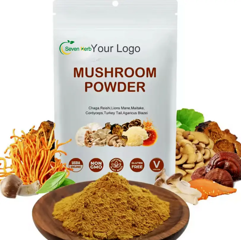 OEM Private Label Organic Mushroom Instant Coffee Powder Reishi Mushroom Coffee Ganoderma Coffee