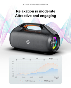 <span class=keywords><strong>Xdobo</strong></span> Enceinte sans fil d'extérieur 100W avec subwoofer, basses de haute qualité, son puissant, lecteur audio portable, subwoofer stéréo 3D - Product Image 4