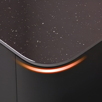 Ensemble de meubles de salon de luxe moderne de haute qualité : Table basse assemblée, Meuble TV, Table à thé en bois et Meuble de rangement au sol pour appartement