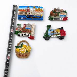 Imán de Resina Personalizado OEM ODM de <span class=keywords><strong>Roma</strong></span>, Italia, Escultura 3D del Coliseo y Fuente de Trevi, Recuerdo Promocional Turístico - Product Image 4