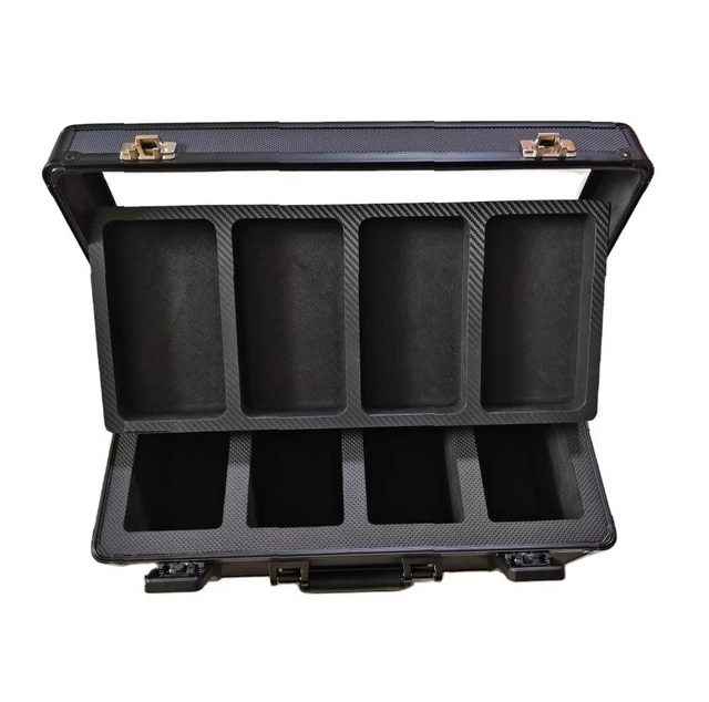 Multi Slot Sports Card Organizer Storage Box Collectible Trading Card Holder Deck Case With Dividers for Card Sorting Acrylic