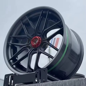 Sporty Five Spoke Three Piece 6061-T6 Forged Aluminium Alloy <b>Wheel</b> <b>With</b> Center <b>Lock</b> Structure And <b>Wheel</b> Center Cap Universal Fit - Product Image 1