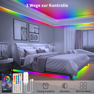 Bande lumineuse à LED RVB Découpable pour le bricolage Signes au néon Alexa <span class=keywords><strong>Google</strong></span> Assistant Compatible USB Connectivité 1m Corps en plastique Entrée DC24V - Product Image 3
