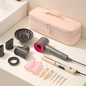 Nueva Bolsa de Almacenamiento para Estilizador de Cabello <span class=keywords><strong>Dyson</strong></span>, Organizador de <span class=keywords><strong>Secador</strong></span> de Pelo de Nailon de Doble Capa, Portátil, con Compartimentos, Diseño Moderno y Minimalista - Product Image 1