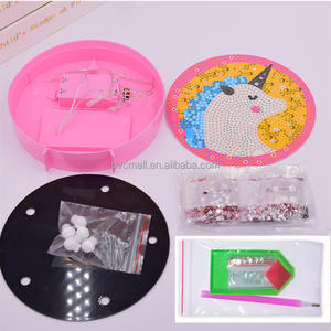 PL enfants bricolage art peinture fournitures ensemble vente en gros 5d enfants <span class=keywords><strong>diamant</strong></span> peinture ensemble <span class=keywords><strong>broderie</strong></span> ronde led lumière pour <span class=keywords><strong>diamant</strong></span> peinture - Product Image 4