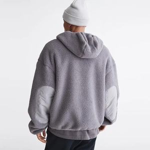 Felpe Sherpa in pile da uomo con mezza Zip da uomo con giacca Sherpa con orsacchiotto e Zip <span class=keywords><strong>felpa</strong></span> da uomo - Product Image 2