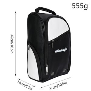 Bolsa para Zapatos de Golf de Material PU Personalizada, con Cierre de Cremallera, Impermeable, para Almacenamiento de Zapatos Deportivos, 39*39*39cm, Portátil, para Viajes, con Características Disponibles - Product Image 3