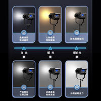 Kit d'éclairage LED professionnel pour la vidéo et la photographie, 2,8 m, 65 cm pour boîte à lumière avec support, température de couleur 5500 K